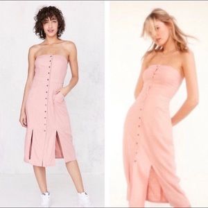 NWT Urban Outfitters BDG Peach Strapless Dress